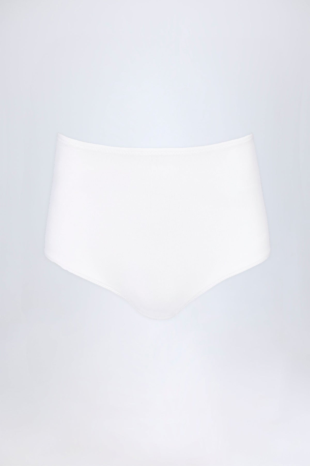 Chic Slinky Jersey Low-Rise Hotpants in White