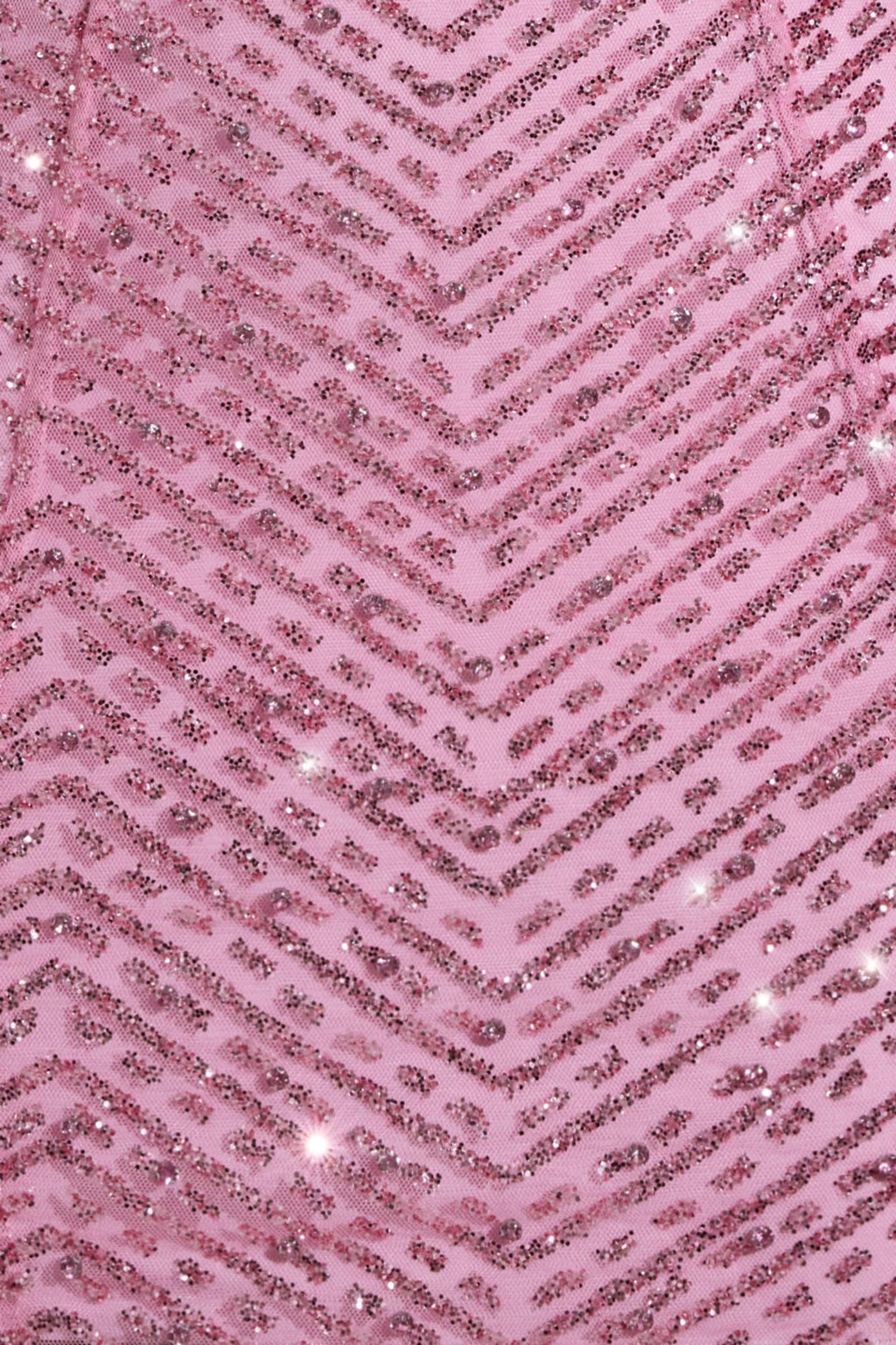 Chic Embellished Halterneck Mini Dress in Pink