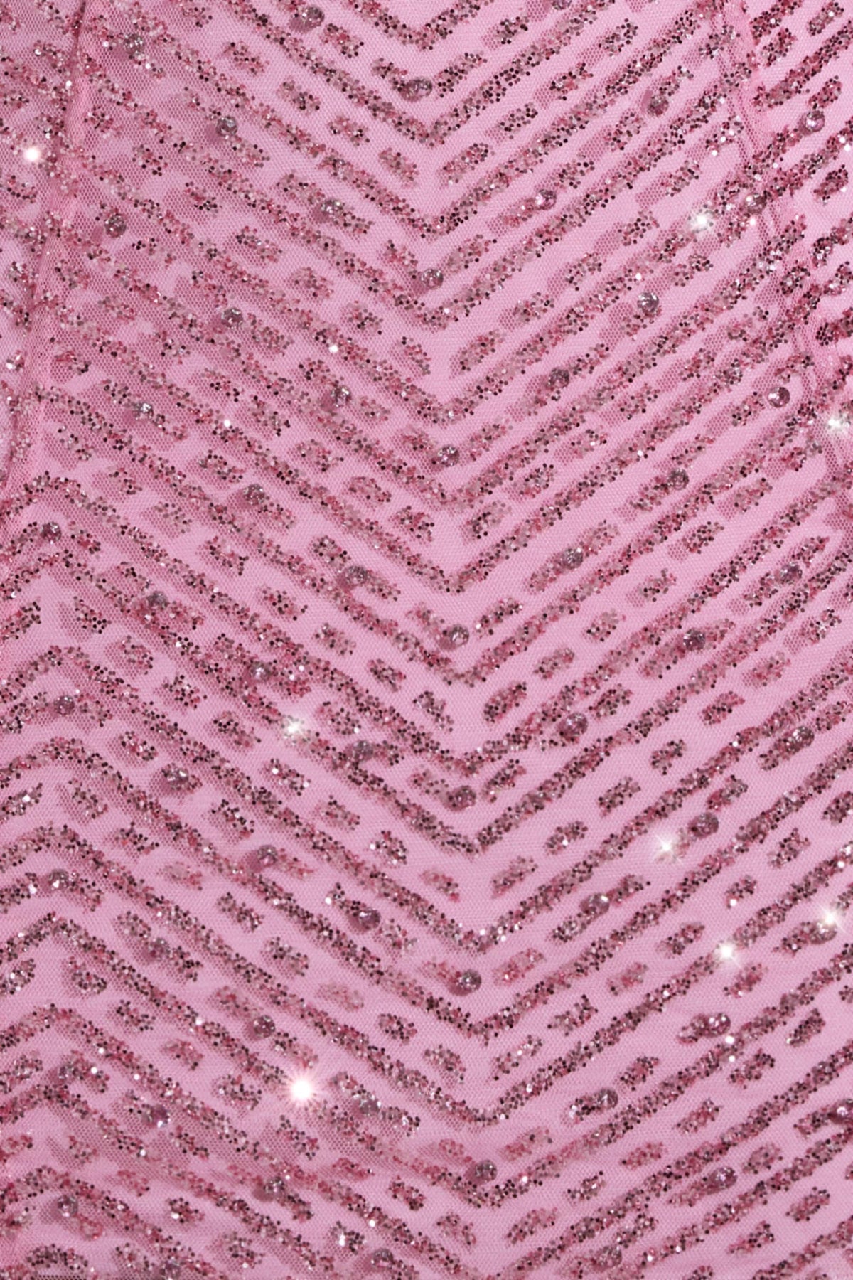 Chic Embellished Halterneck Mini Dress in Pink
