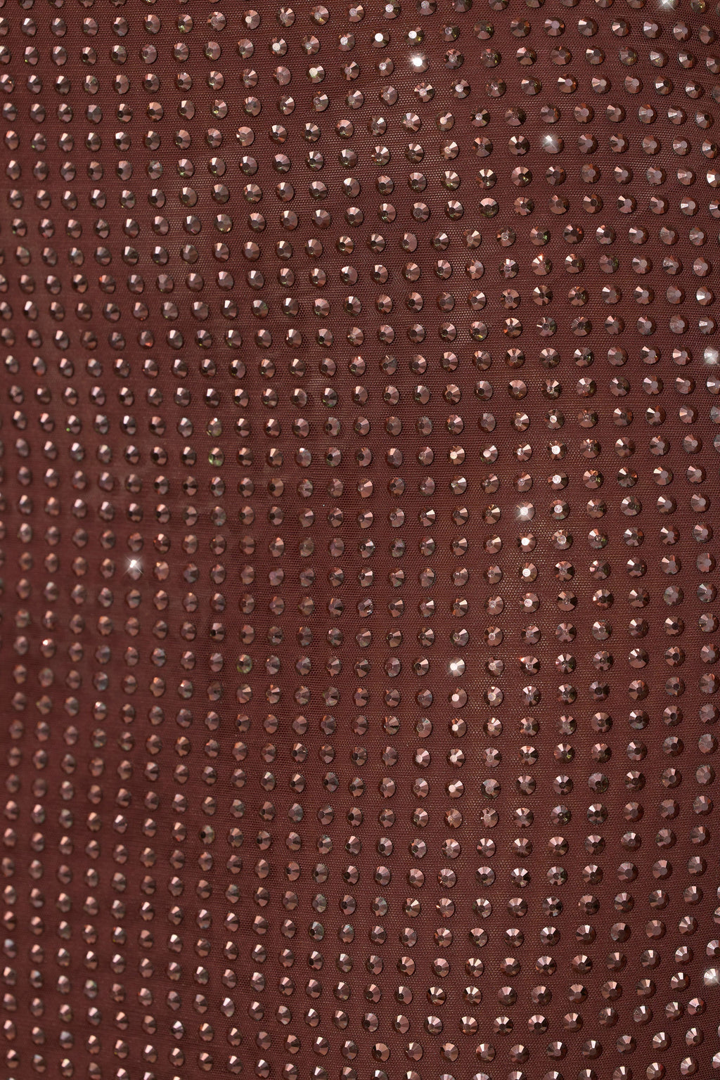 Chic Embellished Mid Rise Maxi Skirt in Espresso