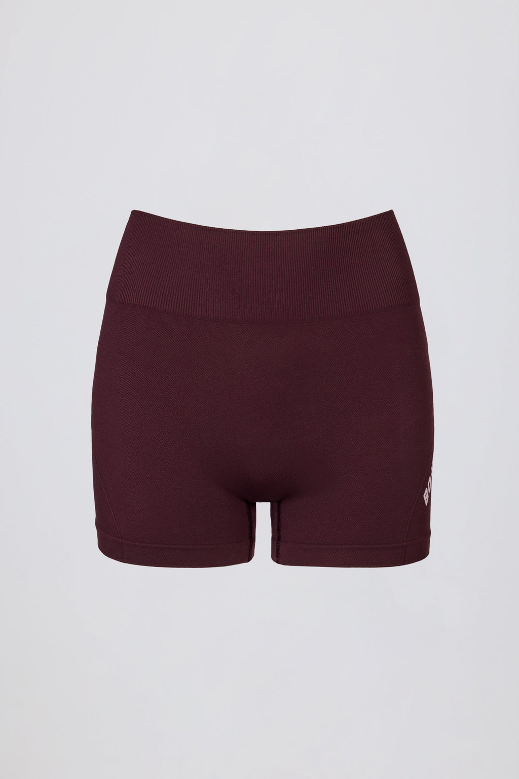 Chic Super Sculpt Seamless Mini Shorts in Burgundy