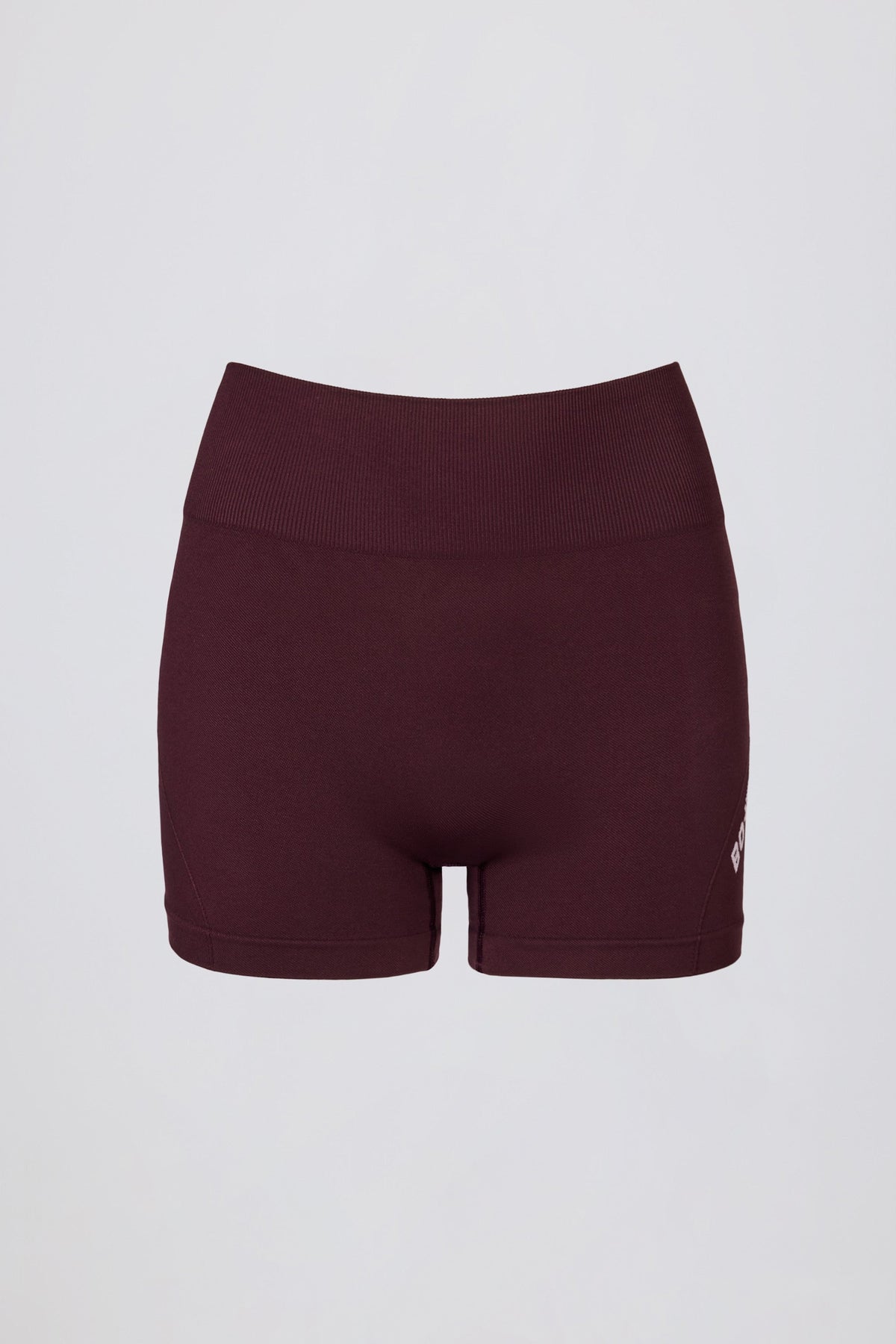 Chic Super Sculpt Seamless Mini Shorts in Burgundy
