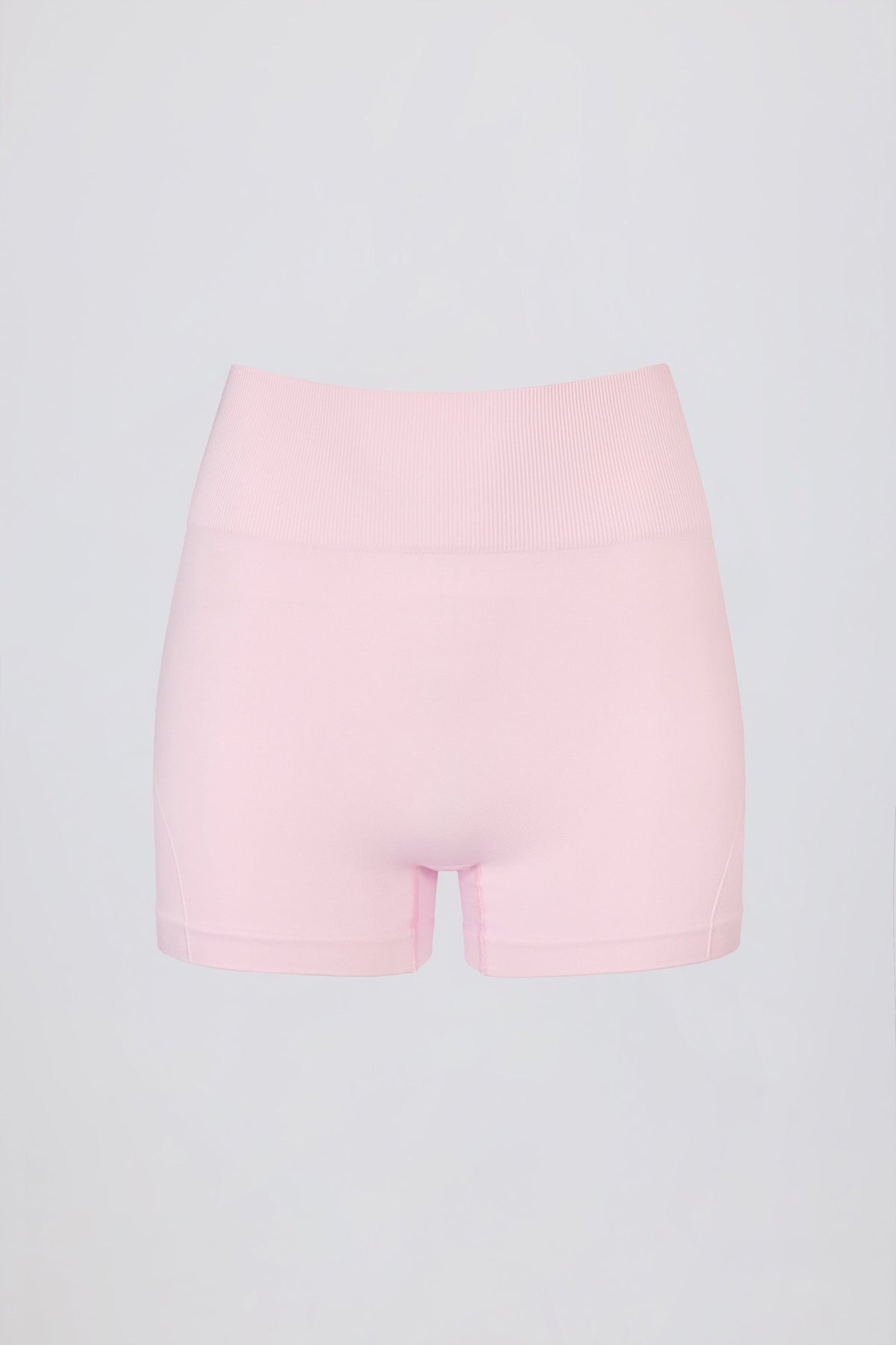 Chic Super Sculpt Seamless Mini Shorts in Soft Pink
