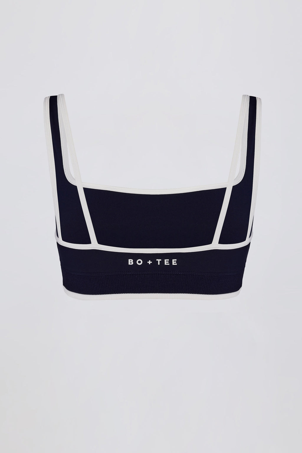 Chic Soft Active Contrast Sports Bra in Classic Navy