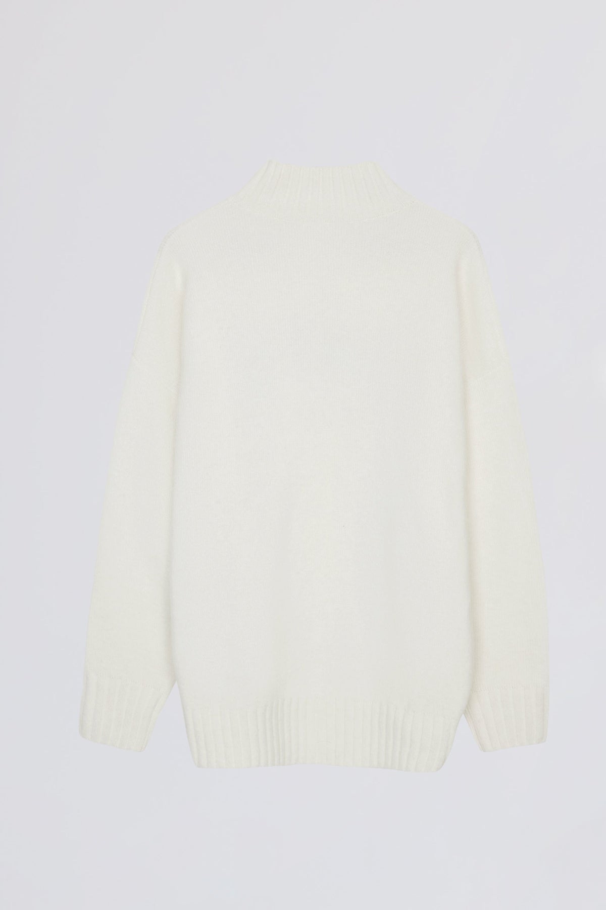 Chic Soft Knit Oversized Jumper in Coconut