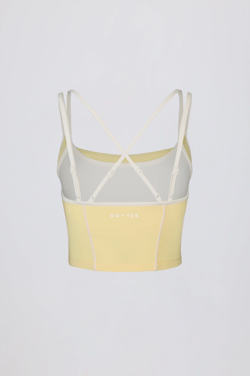 Chic Soft Active Layered Tank Top in Soft Yellow