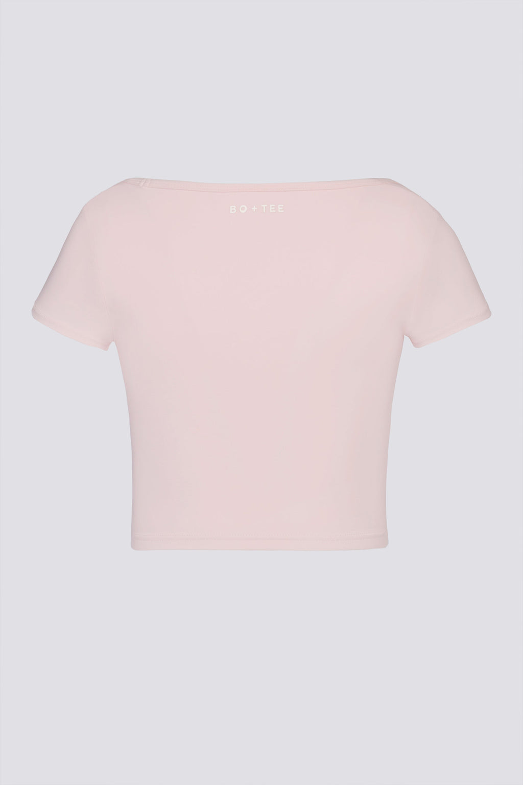 Chic Soft Active Sweetheart-Neck Crop Top in Ballet Pink