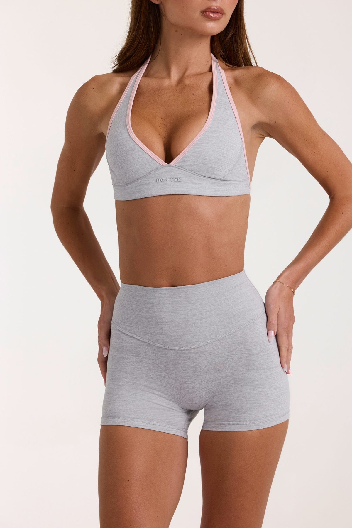 Chic Soft Active Sports Bra in Grey Marl