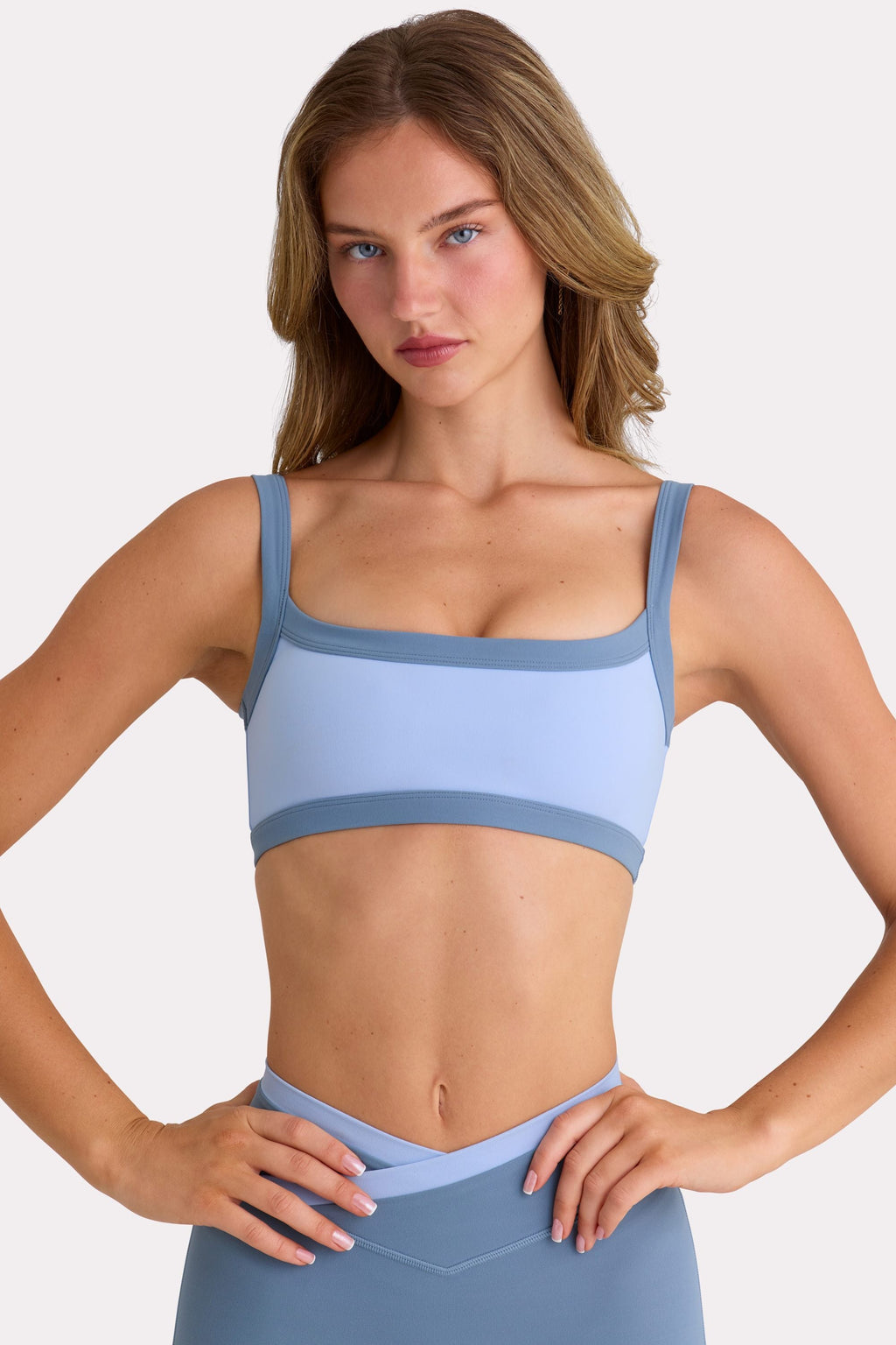 Chic Soft Active Sports Bra in Sky