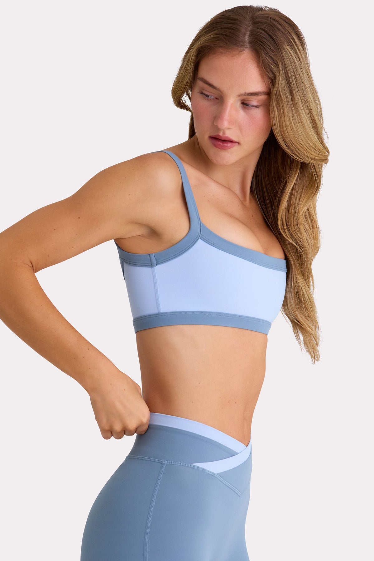 Chic Soft Active Sports Bra in Sky
