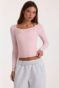 Chic ButterCloud Layered Top in Blush