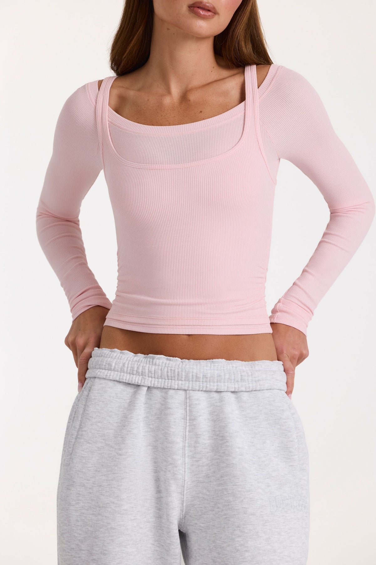 Chic ButterCloud Layered Top in Blush
