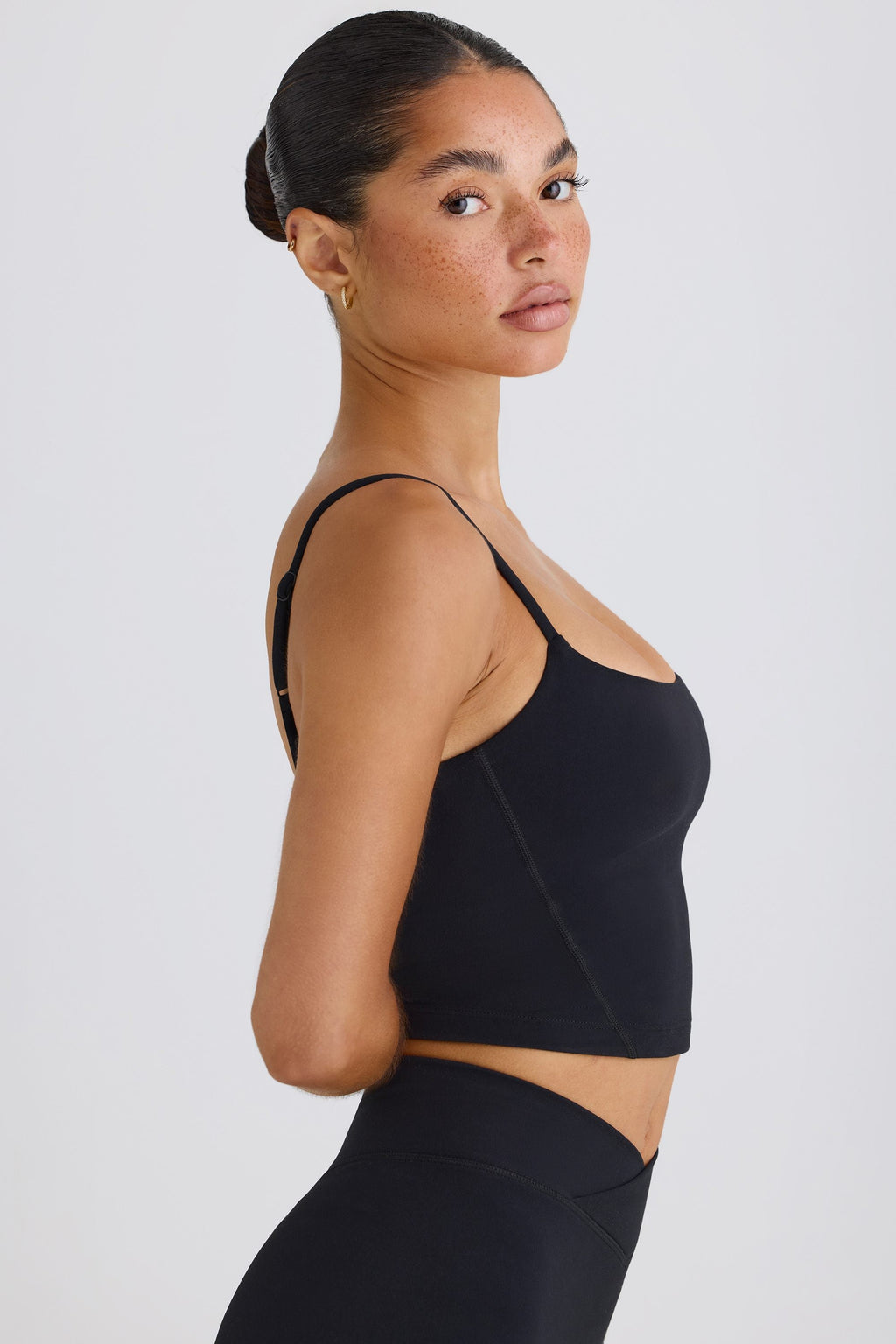 Chic Soft Active Tank Top in Black