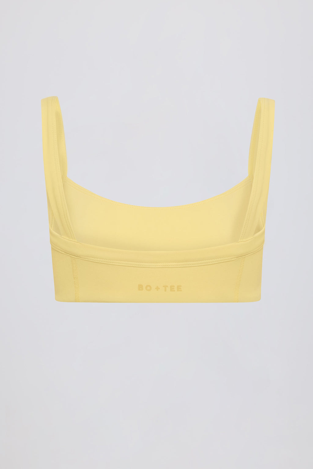 Chic Soft Active Seam-Detail Sports Bra in Lemon