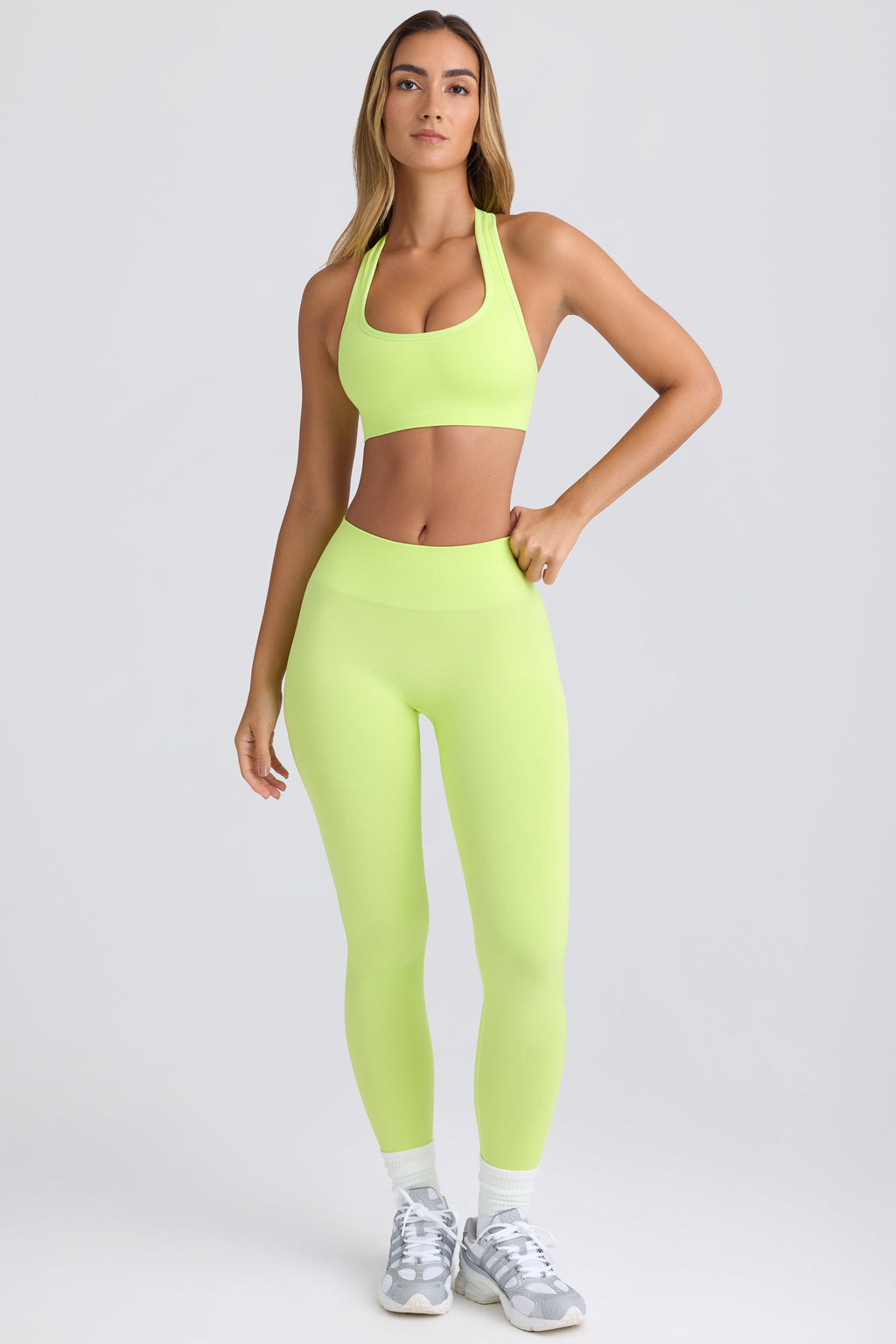 Chic Super Sculpt Seamless Leggings in Key Lime