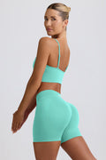 Chic Define Luxe Mini Shorts in Mint
