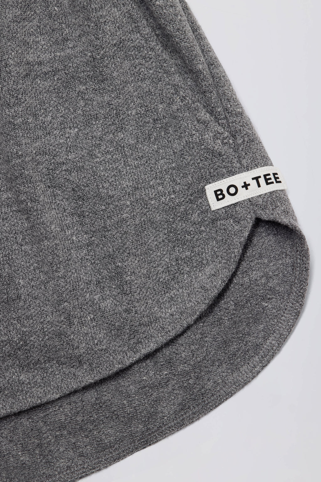 Chic Button-Detail Mid-Rise Shorts in Dark Grey