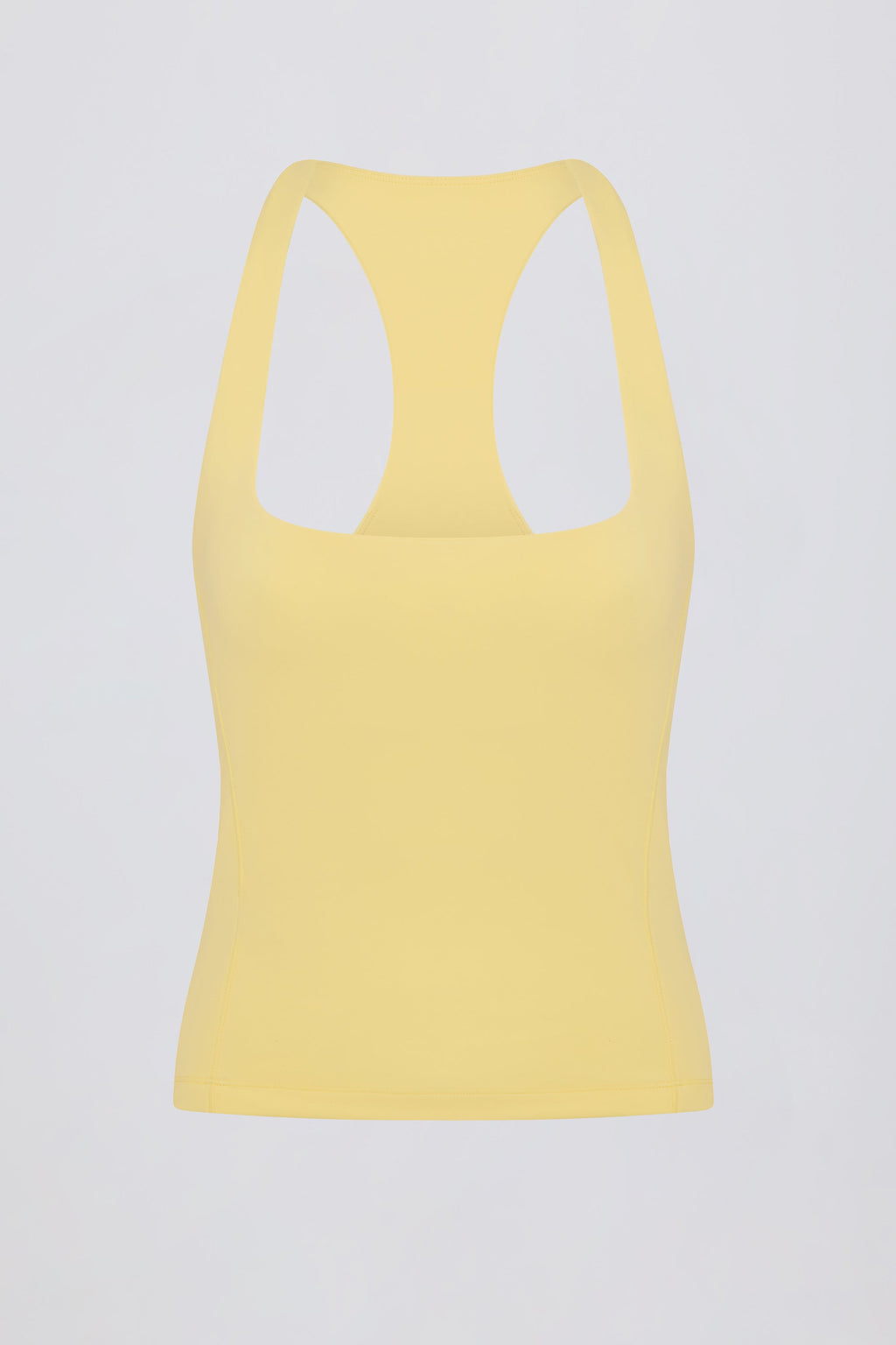 Chic Soft Active Racerback Tank Top in Lemon