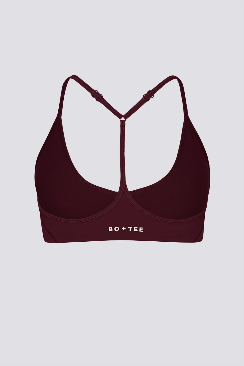Chic Soft Active Racerback Sports Bra in Burgundy