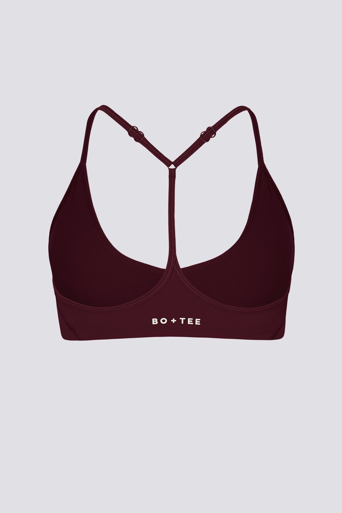 Chic Soft Active Racerback Sports Bra in Burgundy