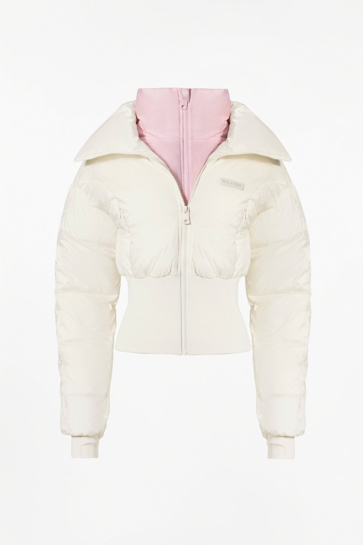 Chic Waterproof Layered Ski Jacket in Ice