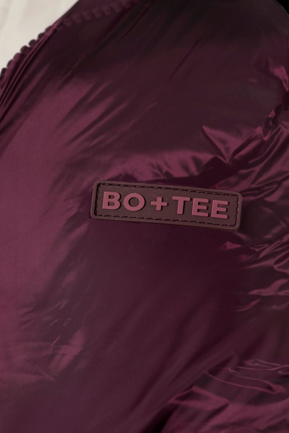 Chic Waterproof Belted Layered Ski Suit in Burgundy