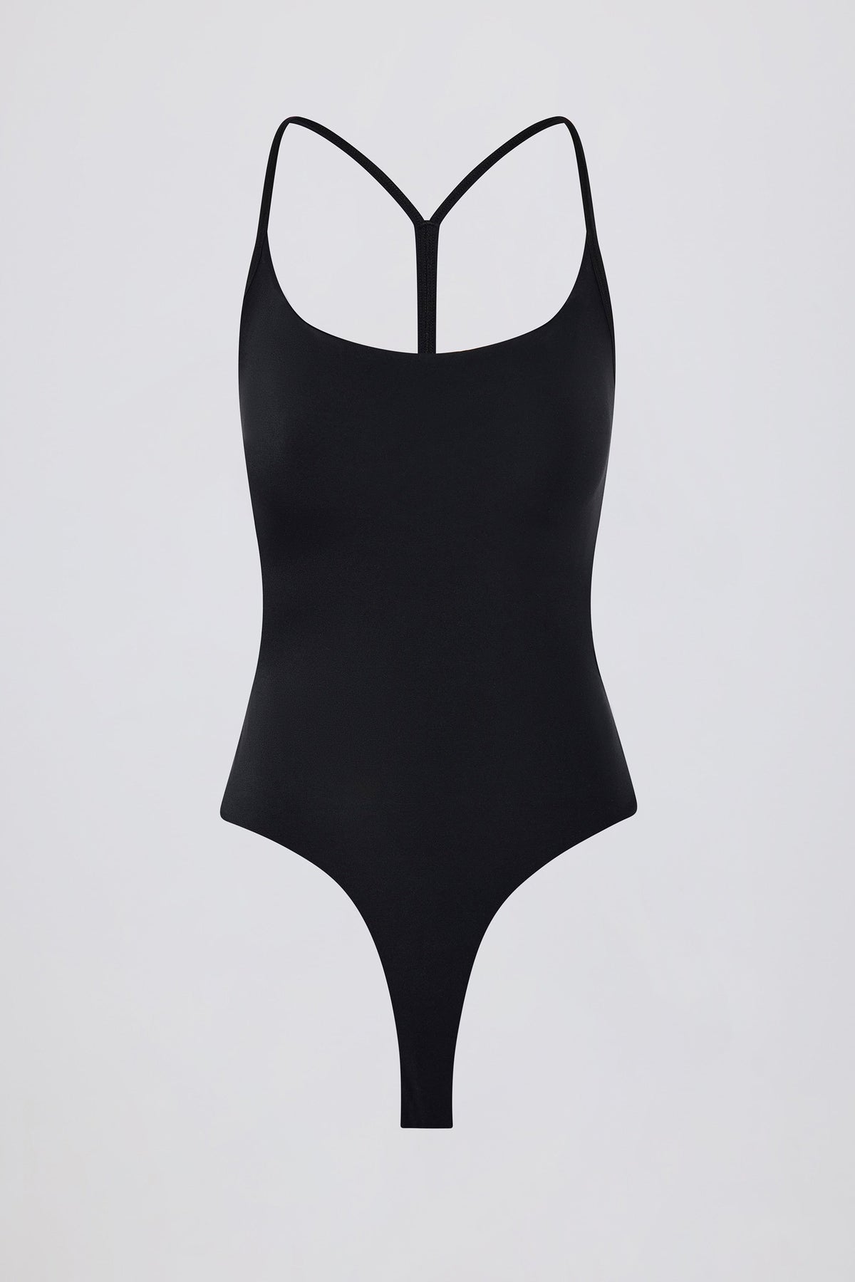 Chic Cut-Out Bodysuit in Black
