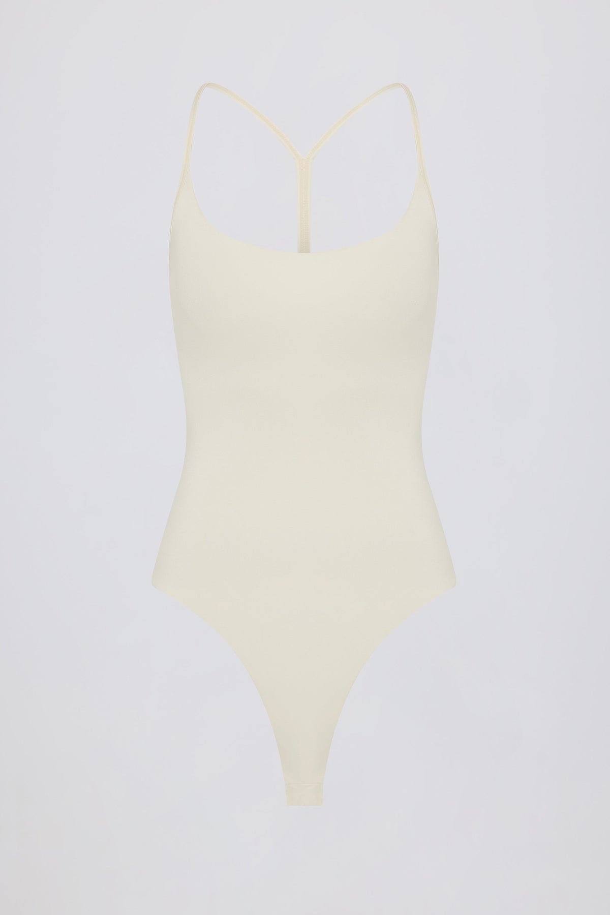 Chic Cut-Out Bodysuit in Oat