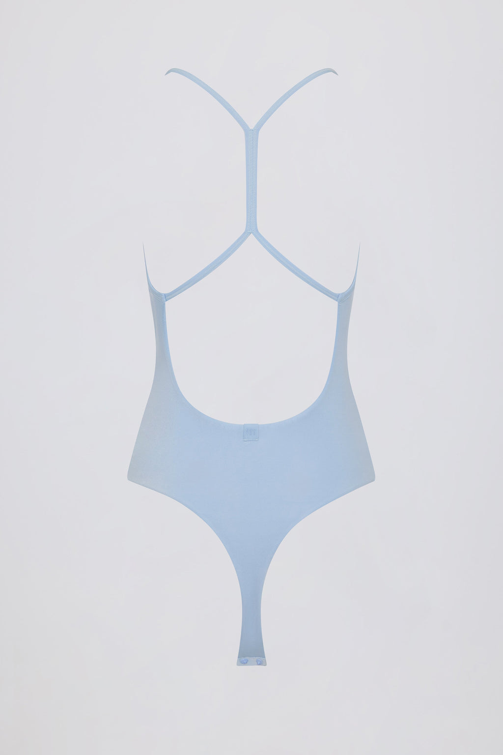 Chic Cut-Out Bodysuit in Sky