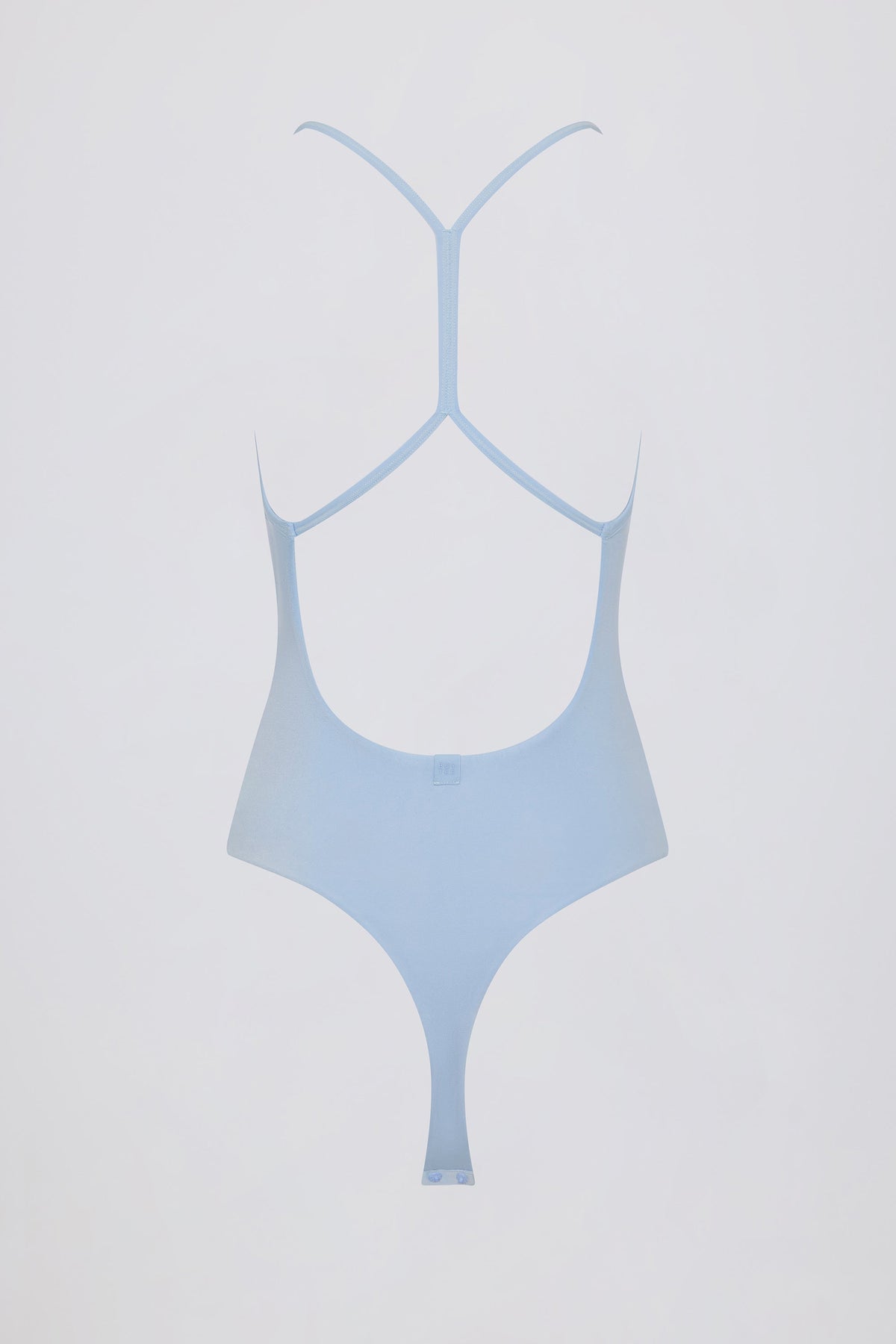 Chic Cut-Out Bodysuit in Sky