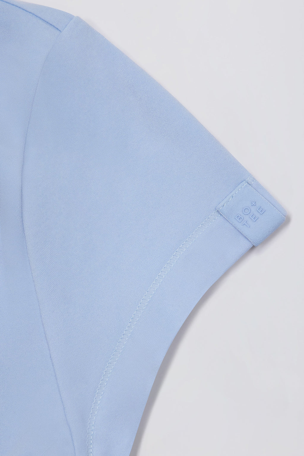 Chic Cut-Out Longline T-Shirt in Sky