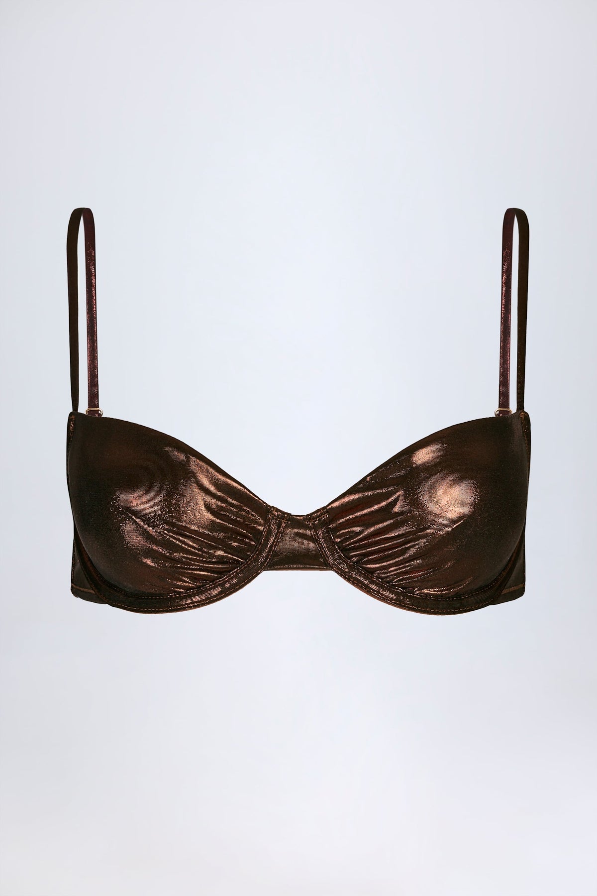 Chic Underwired Bikini Top in Bronze