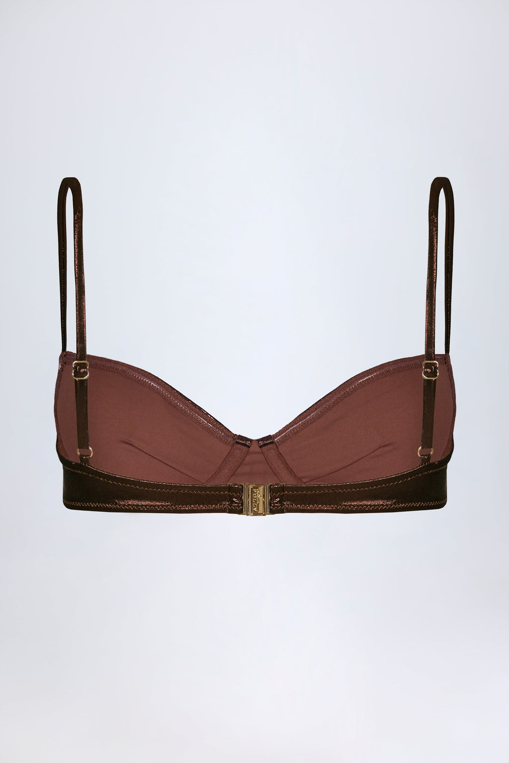 Chic Underwired Bikini Top in Bronze