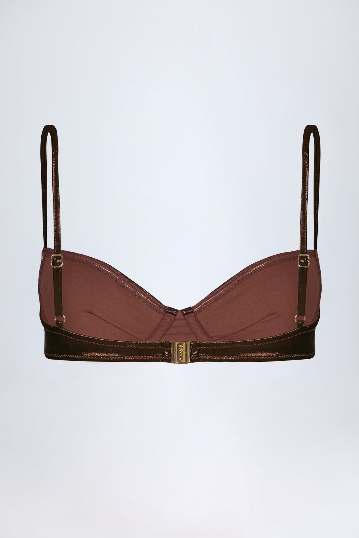 Chic Underwired Bikini Top in Bronze