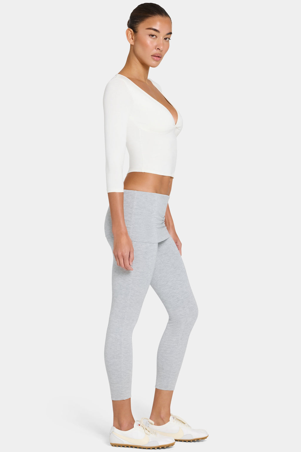 Chic ButterCloud 78 Leggings in Grey Marl