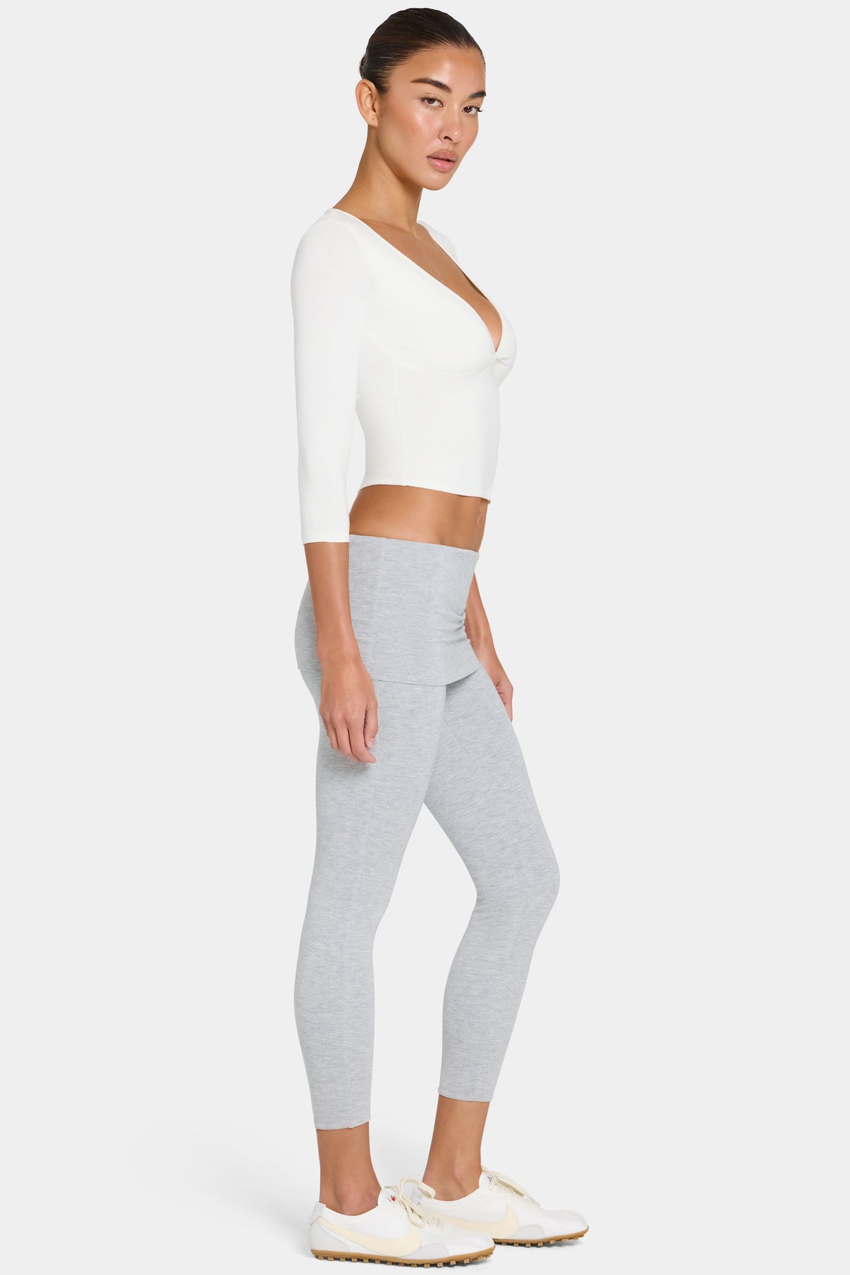 Chic ButterCloud 78 Leggings in Grey Marl