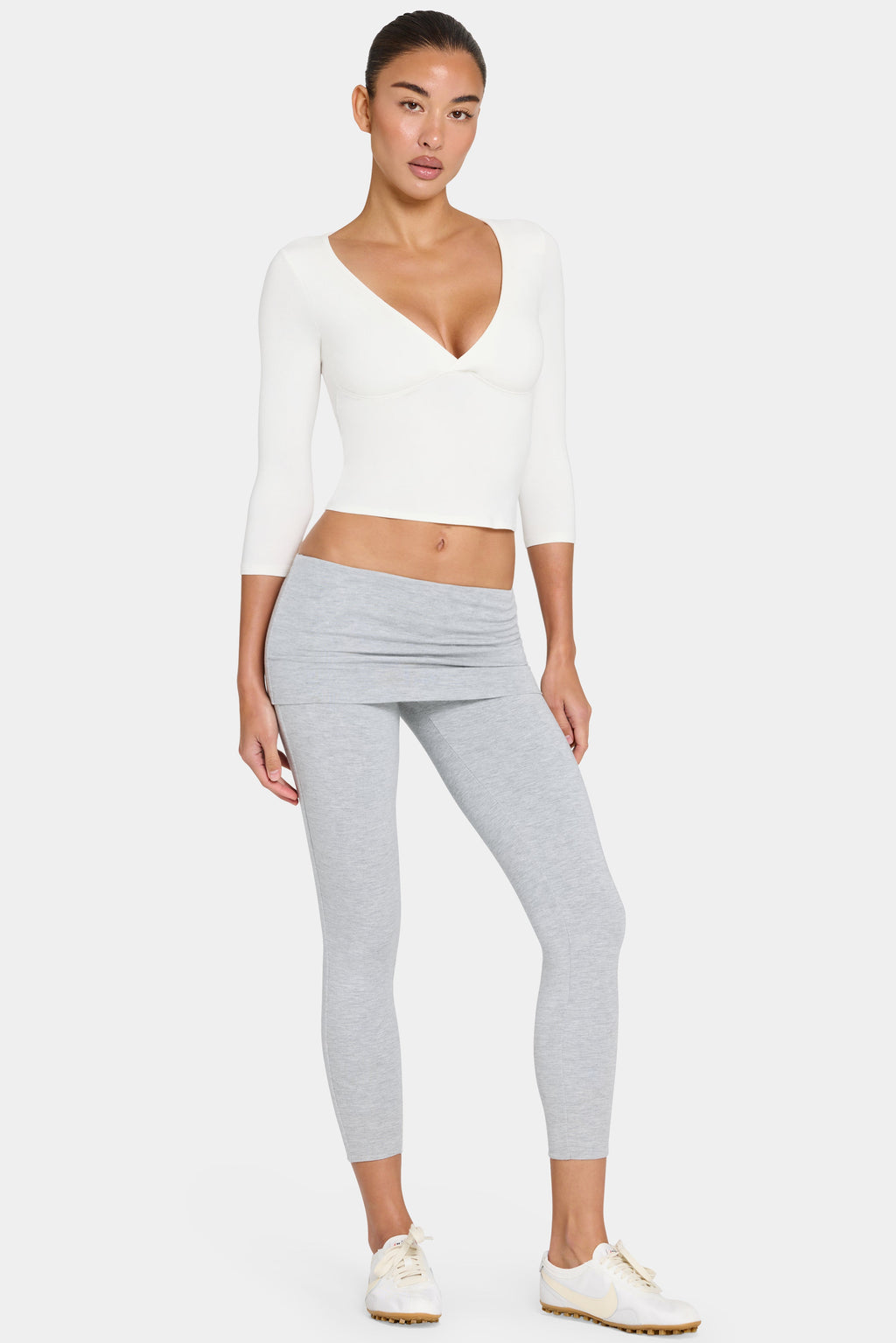 Chic ButterCloud 78 Leggings in Grey Marl