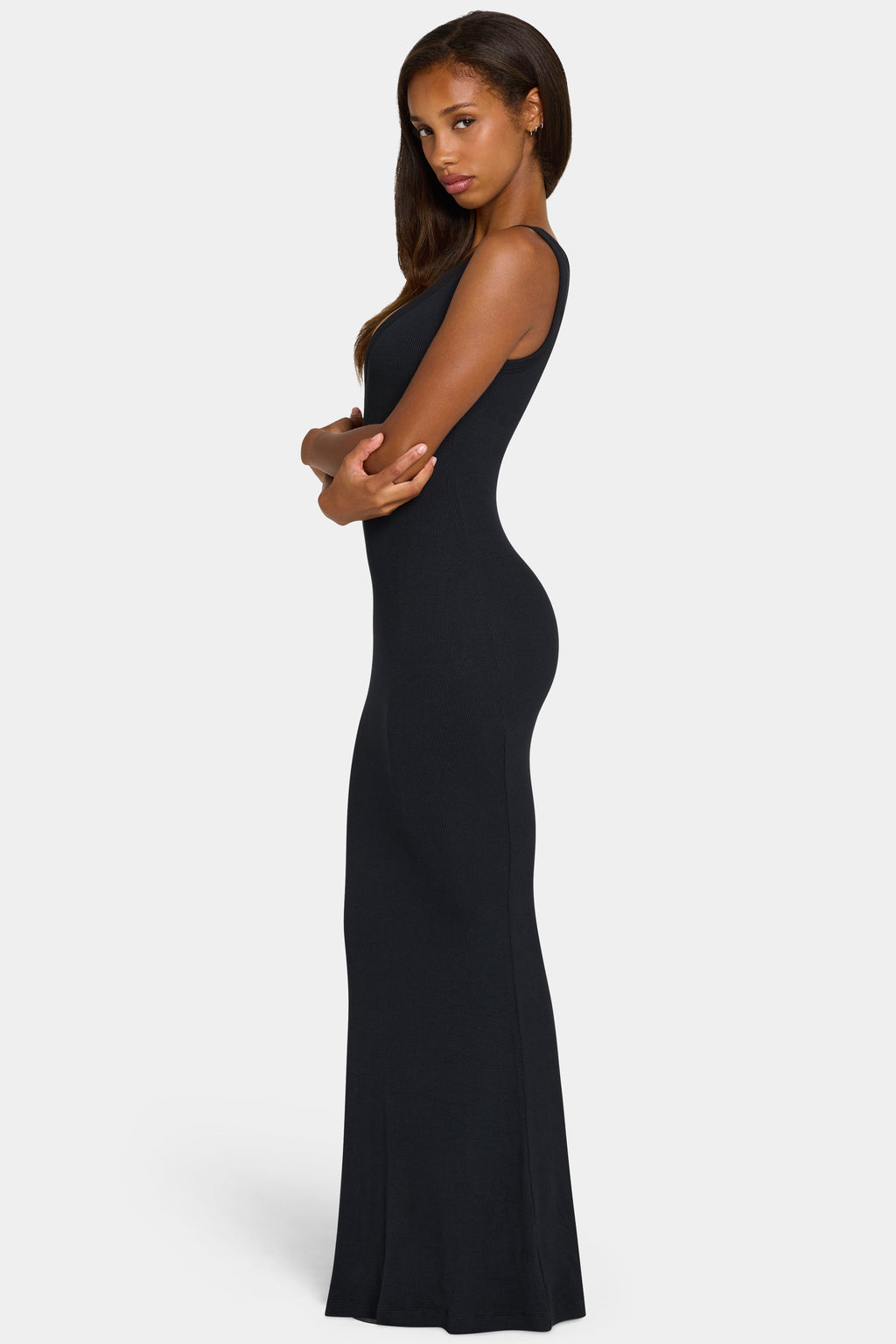Chic ButterCloud Maxi Dress in Black