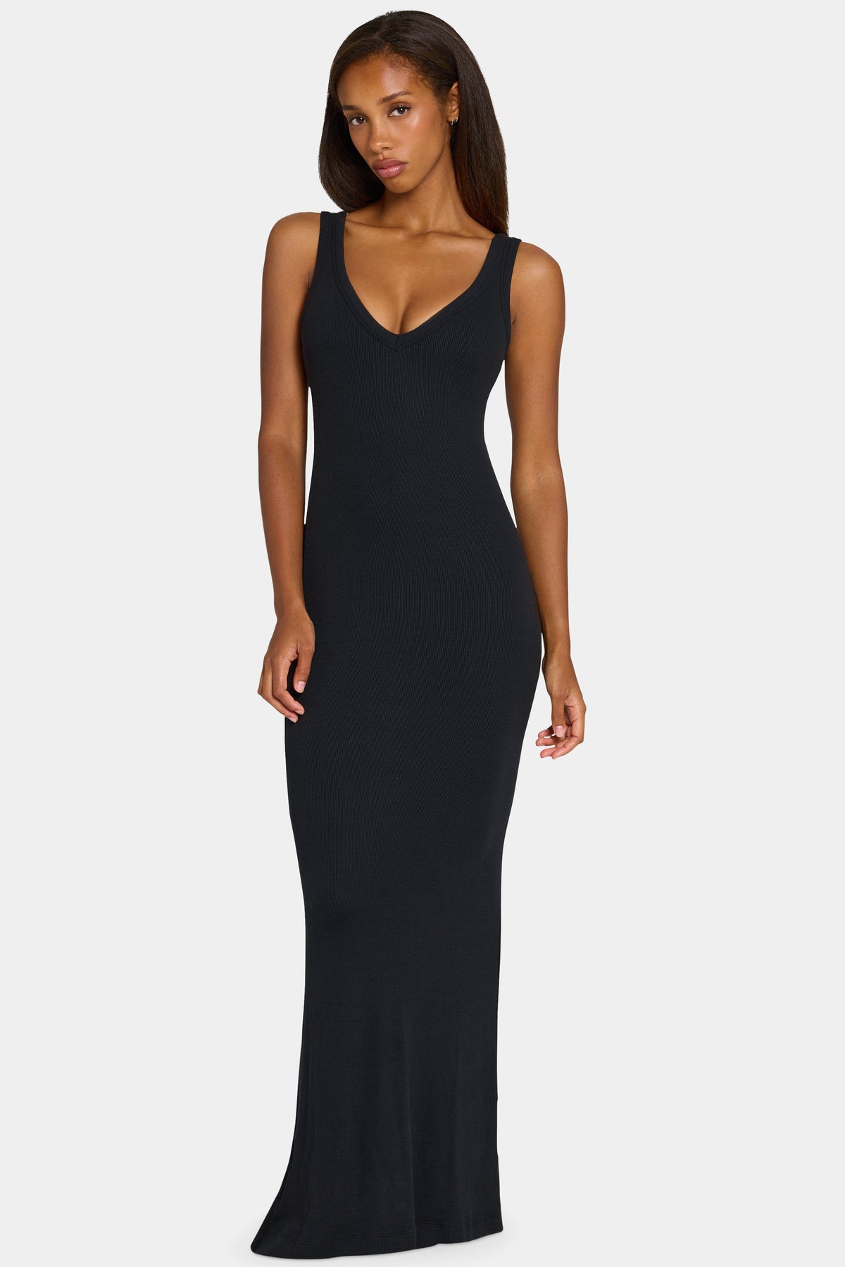 Chic ButterCloud Maxi Dress in Black