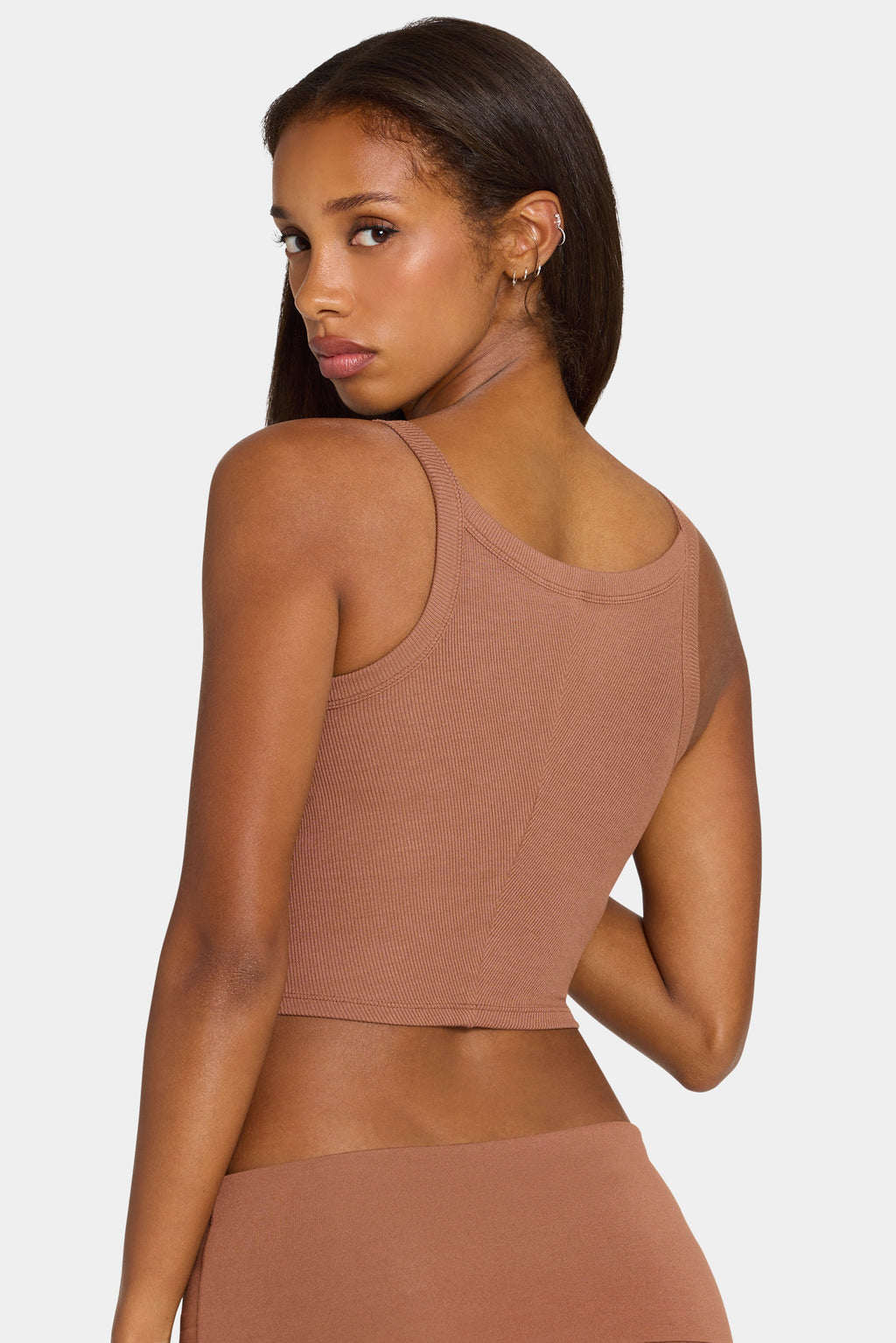 Chic ButterCloud Tank Top in Cocoa