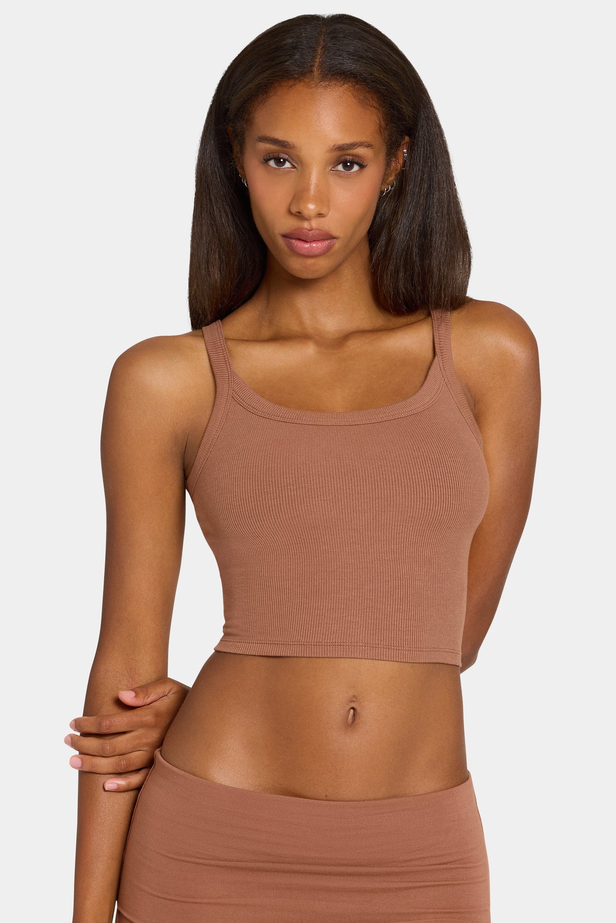 Chic ButterCloud Tank Top in Cocoa