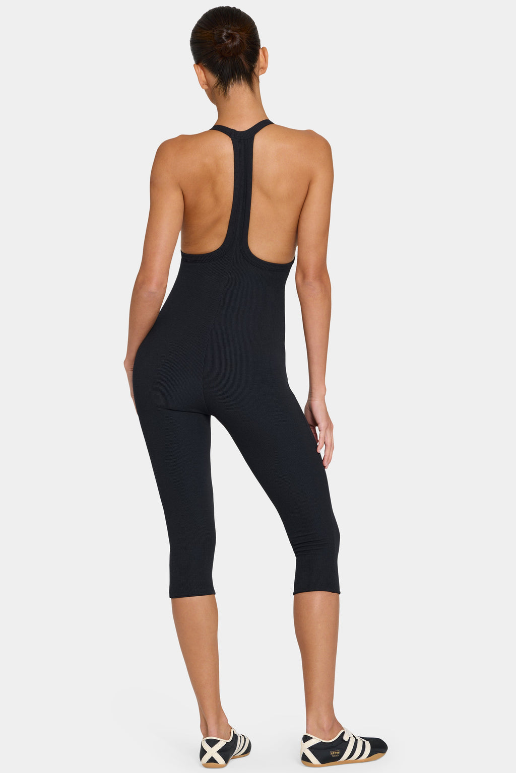 Chic ButterCloud Capri Jumpsuit in Black