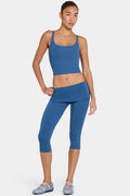 Chic ButterCloud Capri Leggings in Marine