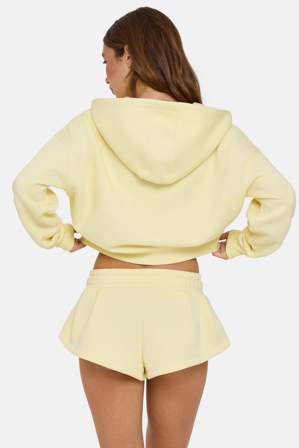 Chic Mid-Rise Mini Shorts in Buttercream