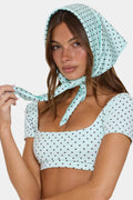 Chic Satin Multi-Way Scarf in Mint Chip