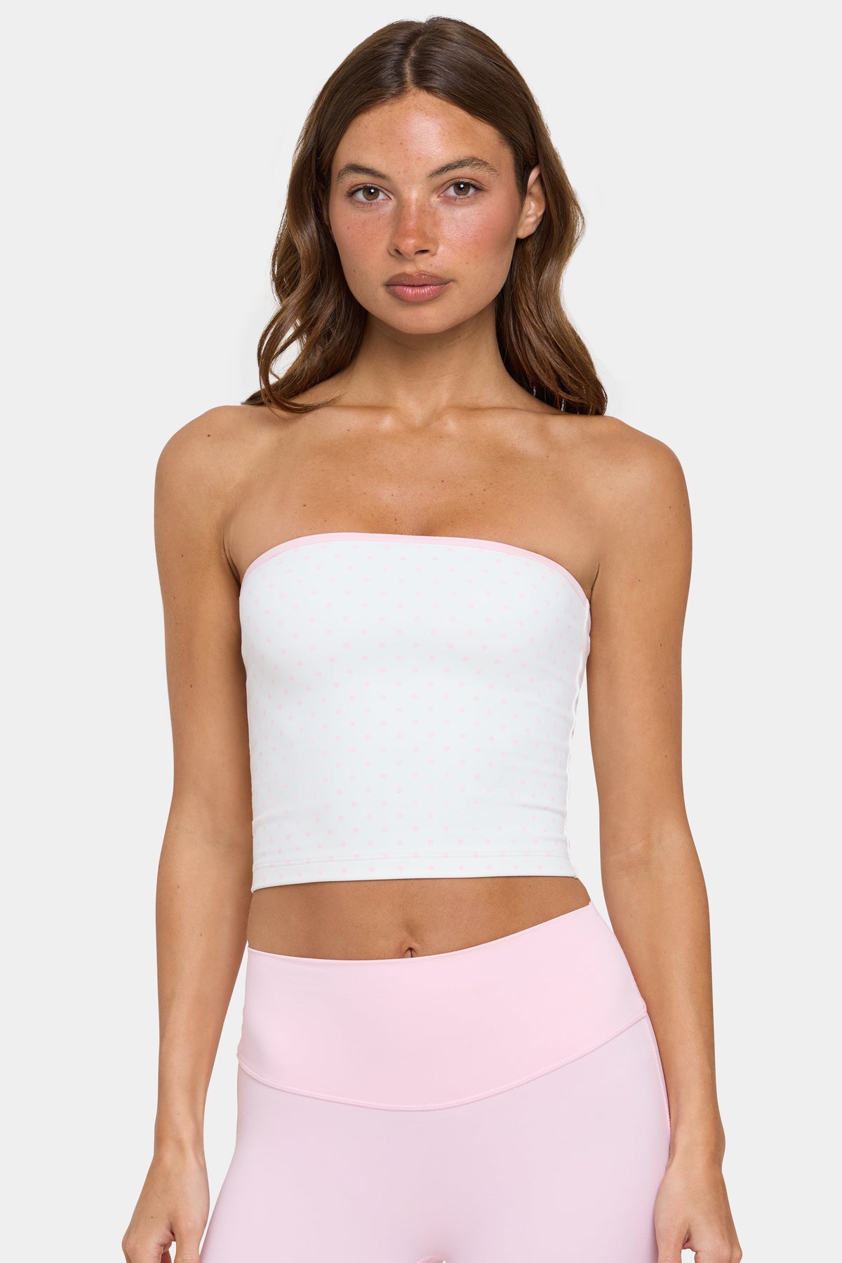 Chic Soft Active Bandeau Top in Cotton Candy