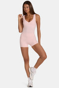 Chic Soft Active Mini Shorts in Blush Marl