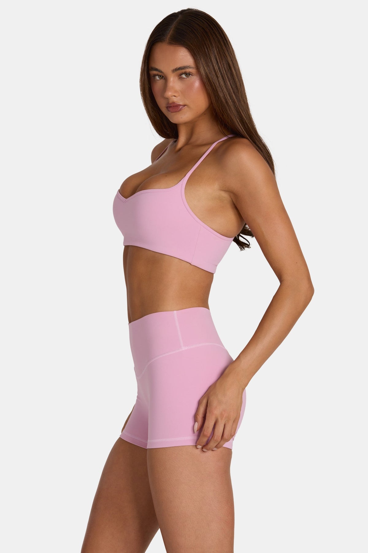 Chic Soft Active Low-Impact Sports Bra in Sweet Pink