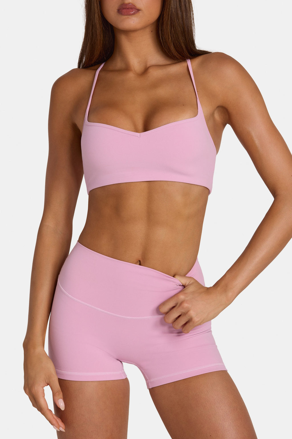 Chic Soft Active Low-Impact Sports Bra in Sweet Pink
