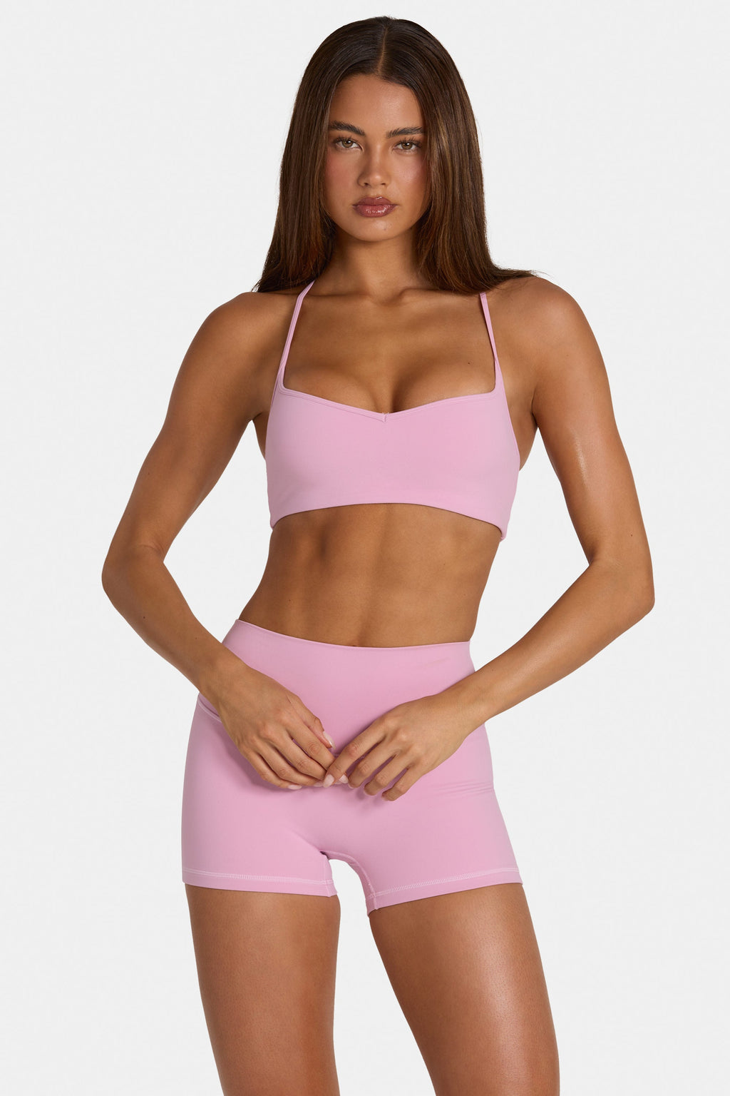 Chic Soft Active Low-Impact Sports Bra in Sweet Pink